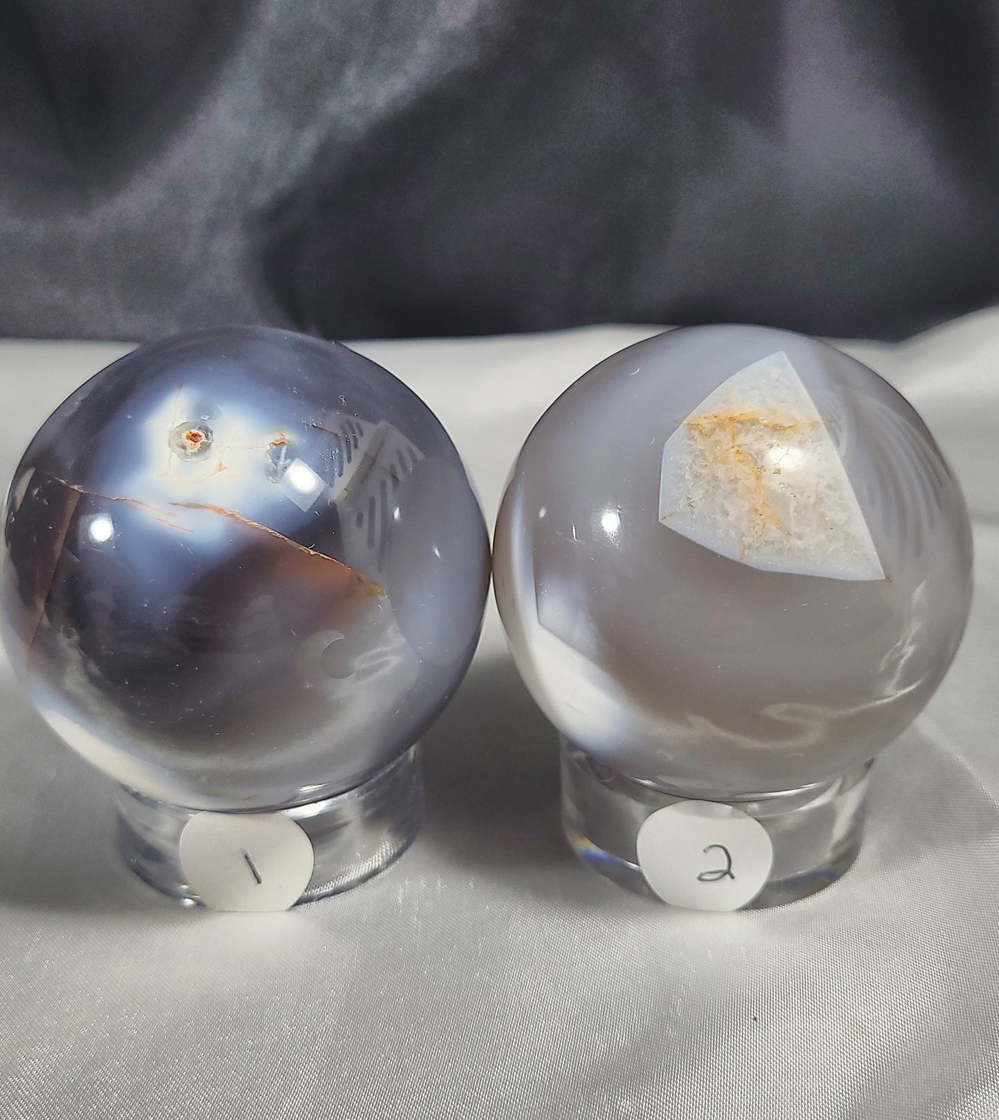 Orca Agate Spheres for Balance and Protection