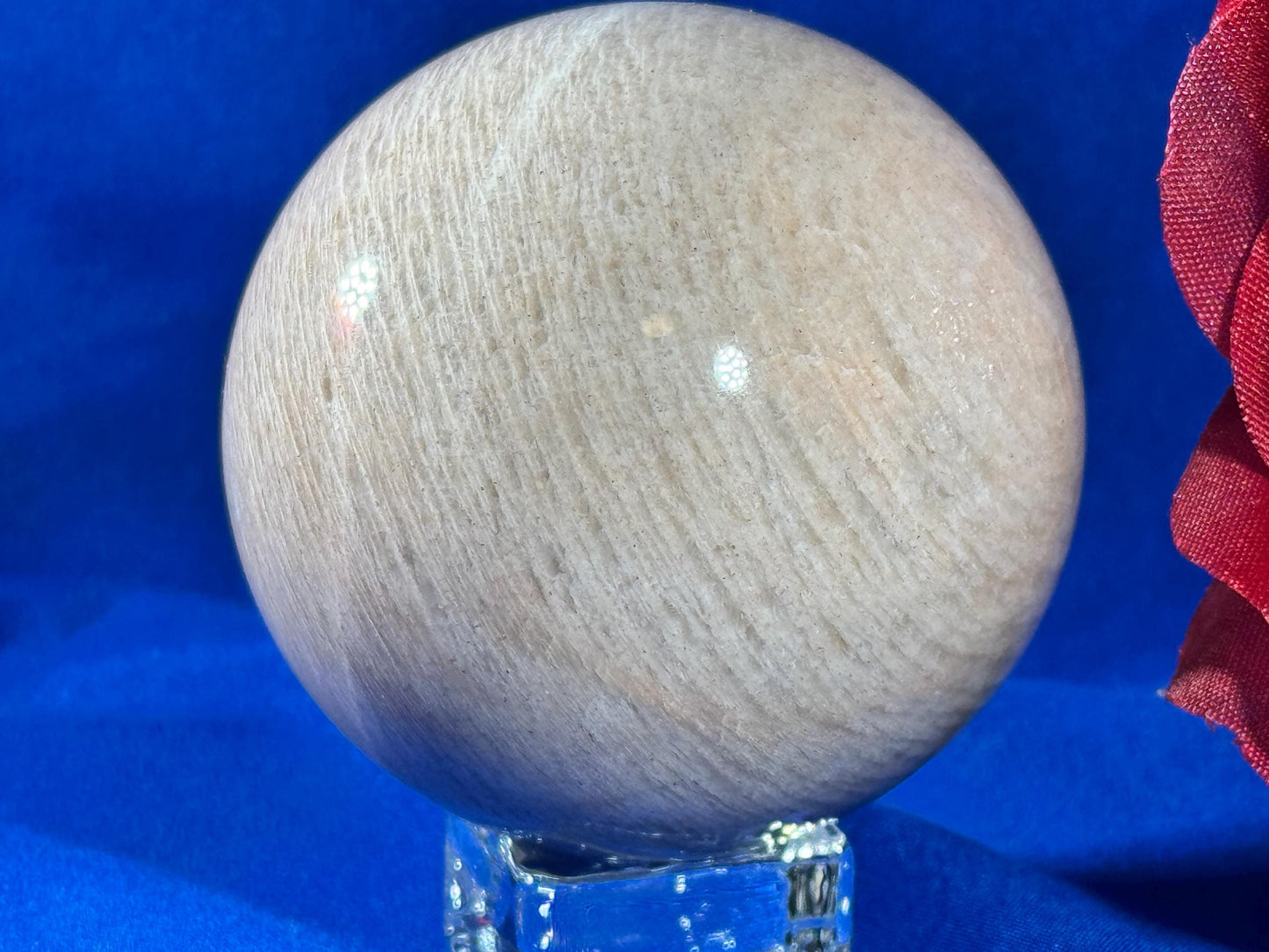 Peach Moonstone Sphere – 300g | 60mm