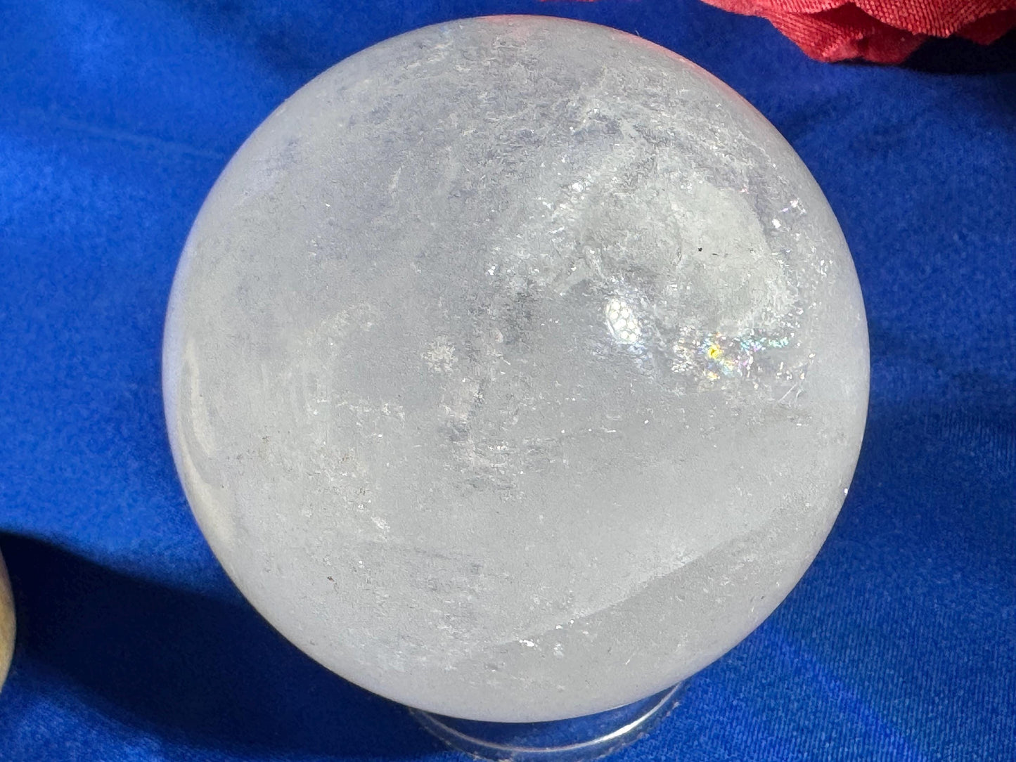 Clear Quartz Sphere with Rainbows – 249g