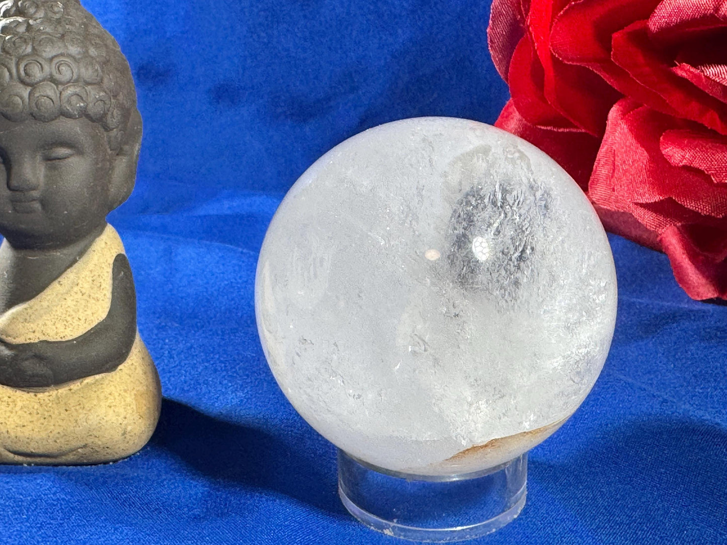 Clear Quartz Sphere with Rainbows – 249g